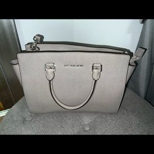 Grey Michael Kors purse with original dust bag